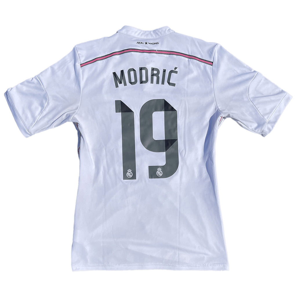 REAL MADRID 2014 2015 MODRIC 19 AWAY SHIRT (Excellent) XL – Foot-Jerseys